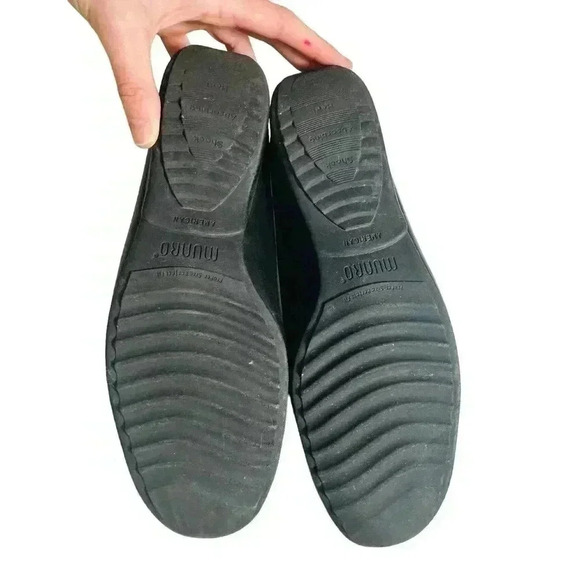 Munro American Walking Shoes Black Oxford Lace Up Leather Loafers Sz 8.5 - Picture 6 of 6